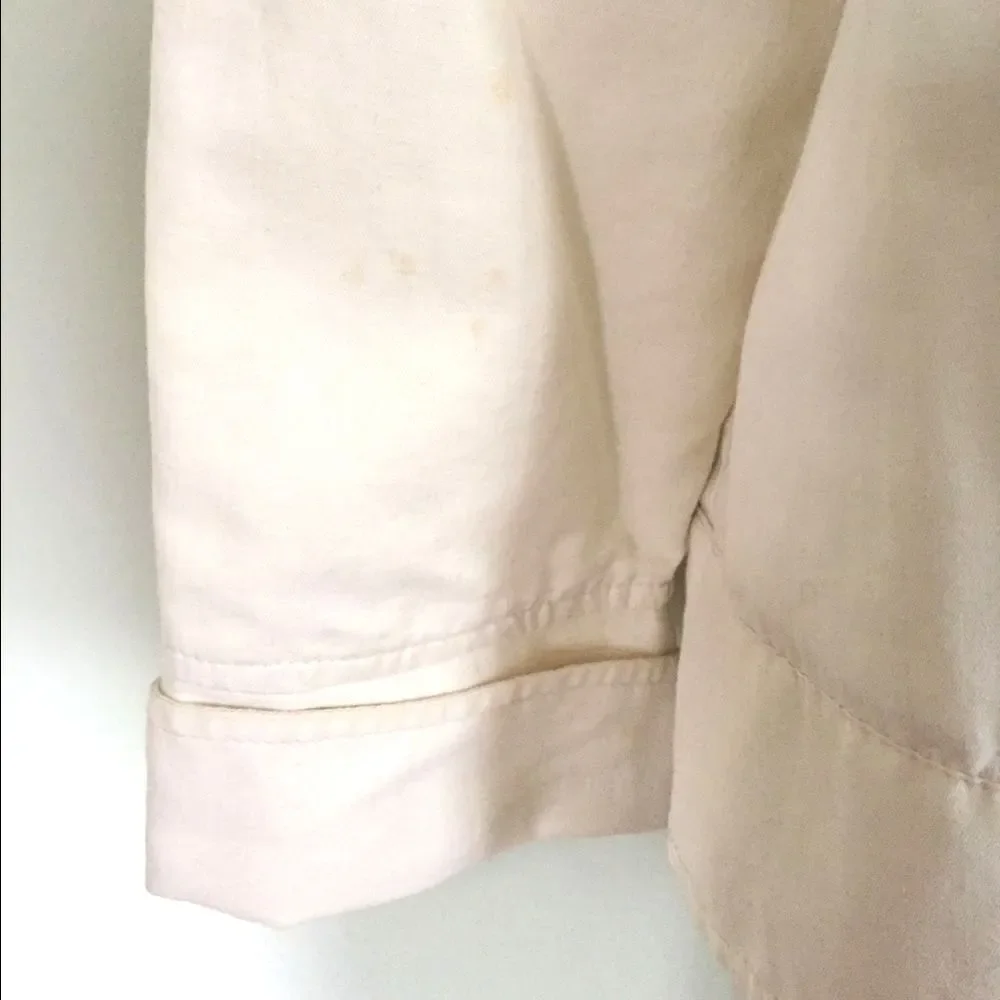 [Banana Republic] Ivory Lined Cape Jacket: Sz XL - Picture 5 of 6